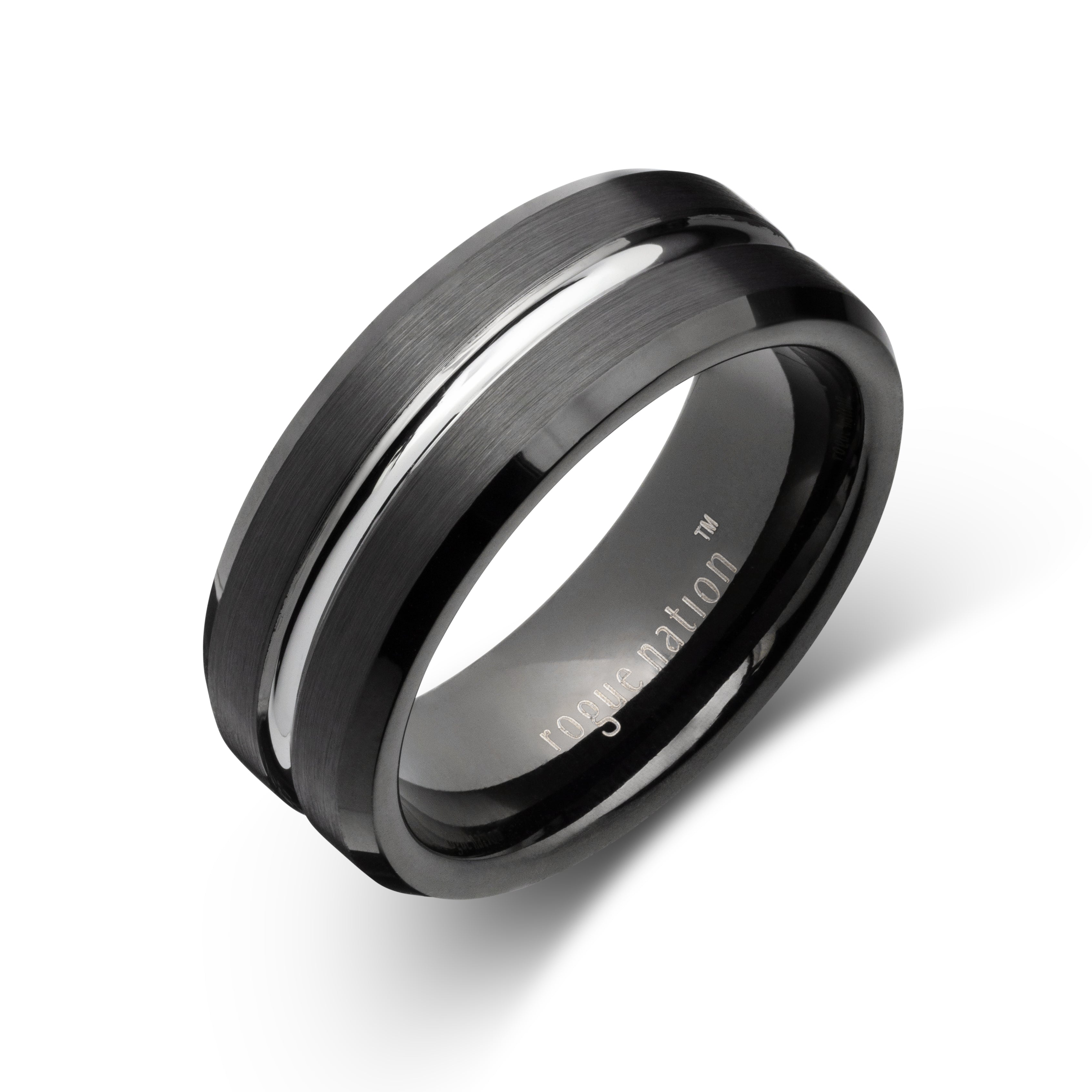 Stunning Tungsten Ring | Mens Dress Ring & Wedding Band – Rogue Nation